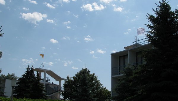 Зеленые насаждения пансионата Радуга.