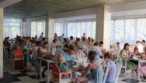 Столовая пансионата Азов.